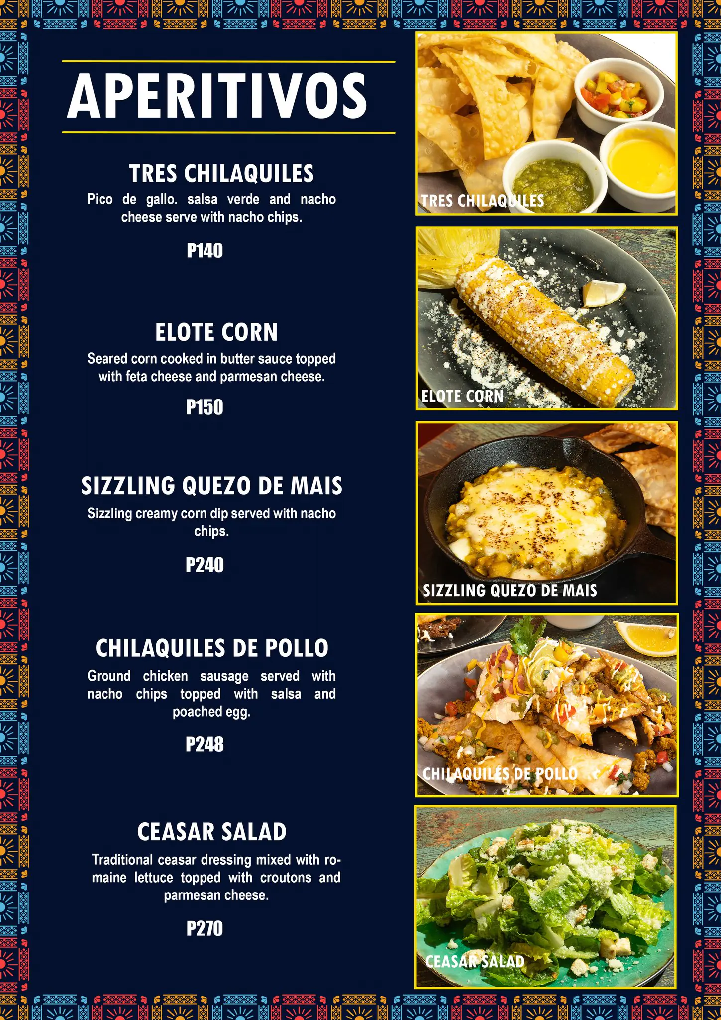 tonala menu